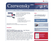 Tablet Screenshot of czerwensky.de